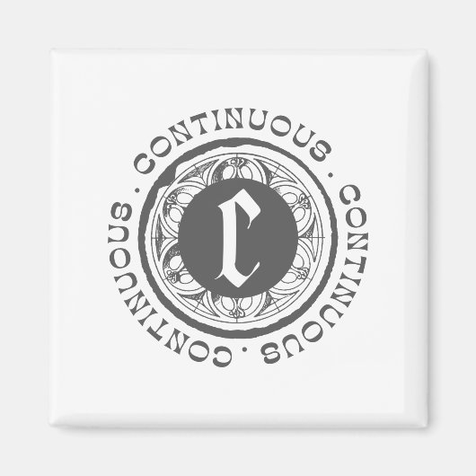 Das schwarze Logo bleibt erhalten Magnet (Vorne)