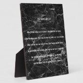 DAS SCHWARZE MARMOR DES HERRN SIEHT AUS   FOTOPLATTE (Seite)