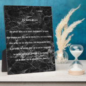 DAS SCHWARZE MARMOR DES HERRN SIEHT AUS   FOTOPLATTE (Seite)