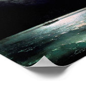 Das Schwarze Meer in der Nacht von Ivan Aivazovsky Poster (Ecke)