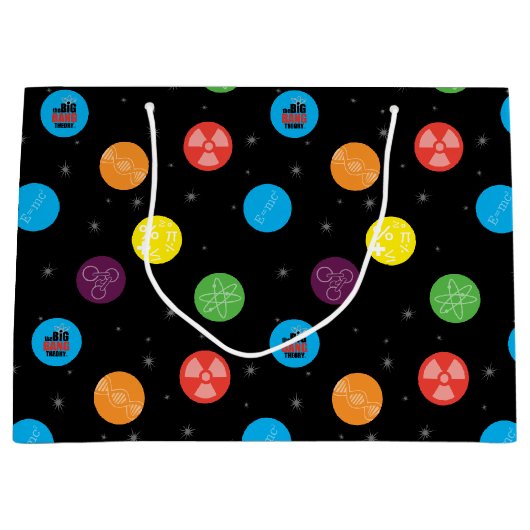 Das schwarze Muster der Urknall-Theorie Große Geschenktüte (Vorderseite)