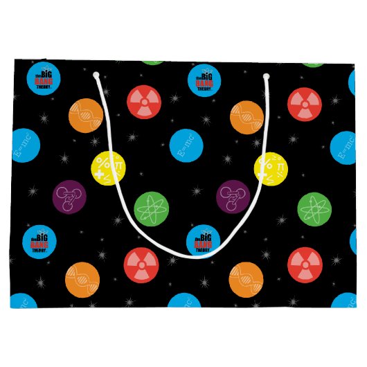 Das schwarze Muster der Urknall-Theorie Große Geschenktüte (Rückseite)