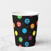 Das schwarze Muster der Urknall-Theorie Pappbecher (Links)