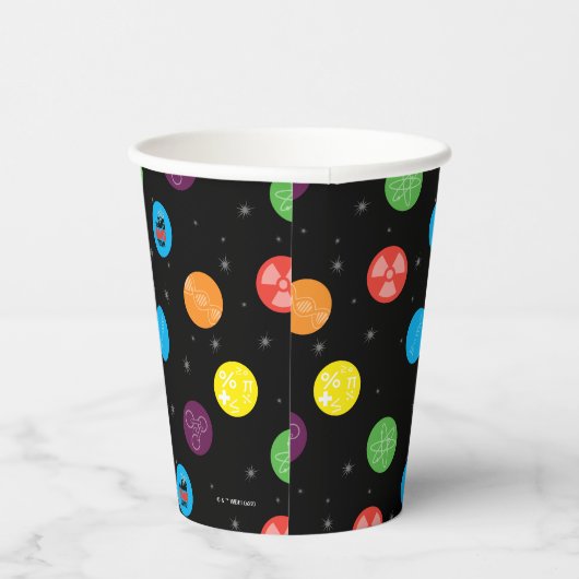 Das schwarze Muster der Urknall-Theorie Pappbecher (Rechts)