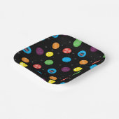 Das schwarze Muster der Urknall-Theorie Pappteller (Gewinkelt)