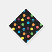 Das schwarze Muster der Urknall-Theorie Serviette (Ecke)