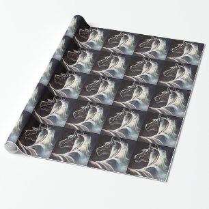 Das schwarze Pferd Geschenkpapier