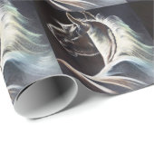 Das schwarze Pferd Geschenkpapier (Rolleneckpunkt)