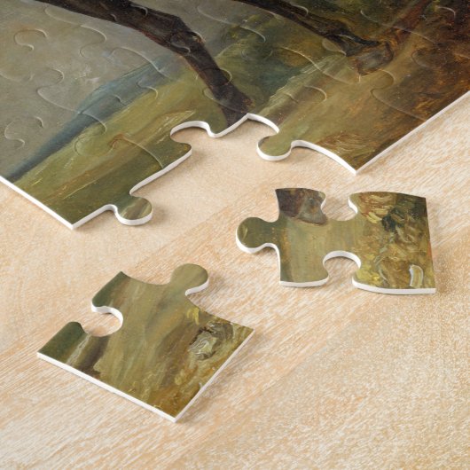 Das schwarze Reiten-Pferd Golding Polizisten, Puzzle (Seite)