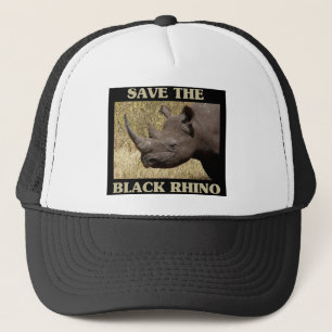 Das Schwarze Rhino gerettet Truckerkappe