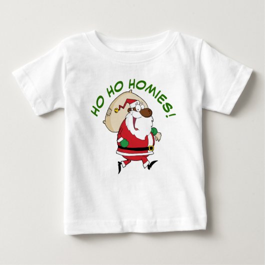 Das schwarze Santa-Shirt Baby T-shirt (Vorderseite)