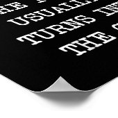 Das Schwarze Schaf der Familie wird normalerweise Poster (Ecke)