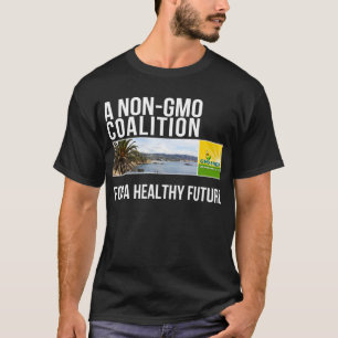 Das schwarze Shirt der GMO-Freien orange