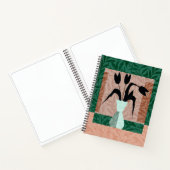 Das schwarze Tulpen-Notebook Notizblock (Innenseite)