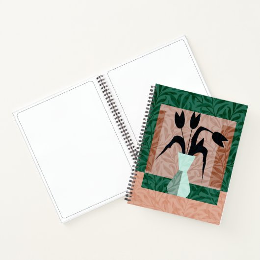 Das schwarze Tulpen-Notebook Notizblock (Innenseite)
