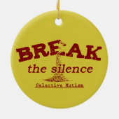 Das Schweigen brechen Keramik Ornament (Hinten)