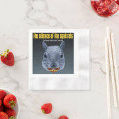 Das Schweigen der Eichhörnchen - eine Parodie Serviette (Beispiel)