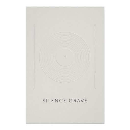 Das Schweigen des Vinylens Poster (Vorderseite)