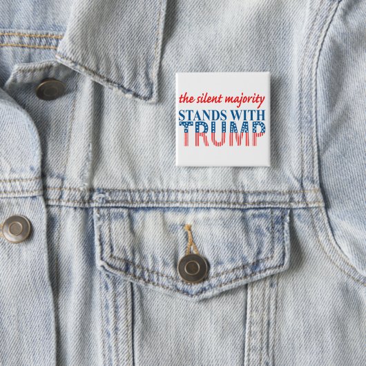 Das schweigende Mehrheit steht mit Trumpf Button (Beispiel)