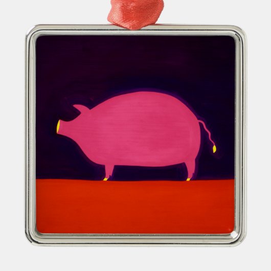 Das Schwein 1998 Ornament Aus Metall (Vorne)