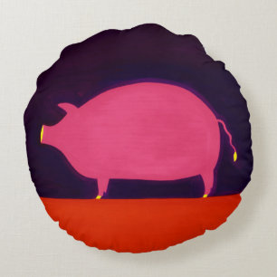 Das Schwein 1998 Rundes Kissen
