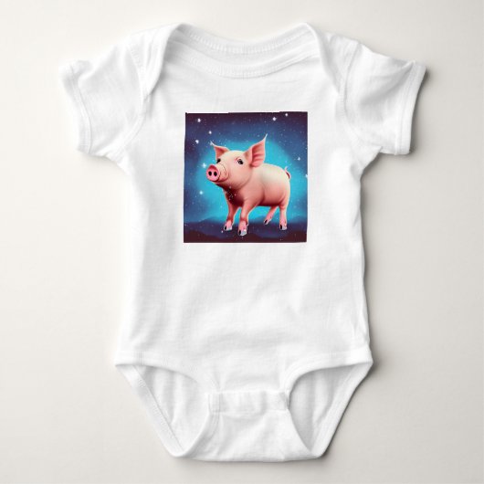 Das Schwein Baby Strampler (Vorderseite)