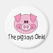 Das Schwein sagt roink Magnet (Vorne)
