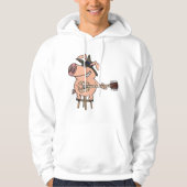 Das Schweinefleisch als Blues Hoodie (Vorderseite)