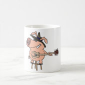Das Schweinefleisch als Blues Kaffeetasse (Mittel)