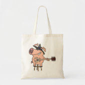 Das Schweinefleisch als Blues Tragetasche (Vorne)