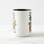 Das Schweinleben rocken Tasse (Zentrum)
