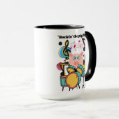 Das Schweinleben rocken Tasse (VorderseiteRechts)