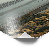 Das schwere Estuar in der Nähe der Cardiff Bay Fotodruck (Ecke)