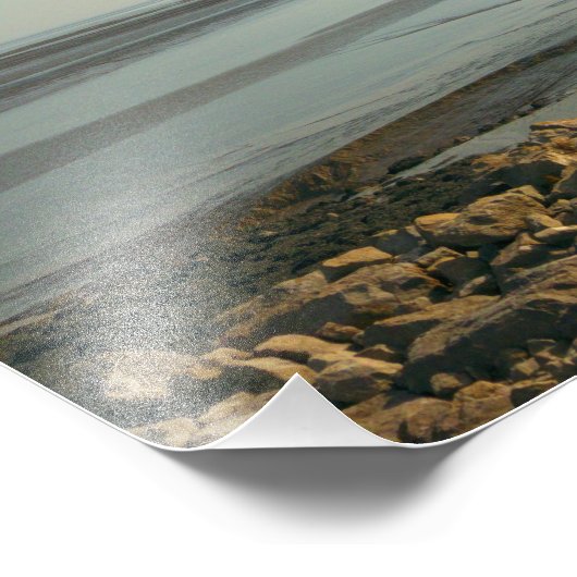 Das schwere Estuar in der Nähe der Cardiff Bay Fotodruck (Ecke)