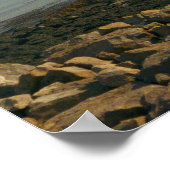 Das schwere Estuar in der Nähe der Cardiff Bay Poster (Ecke)