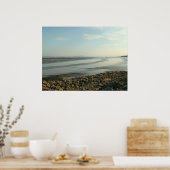 Das schwere Estuar in der Nähe der Cardiff Bay Poster (Küche)