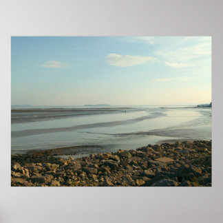 Das schwere Estuar in der Nähe der Cardiff Bay Poster