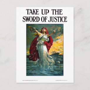 Das Schwert der Gerechtigkeit Postkarte