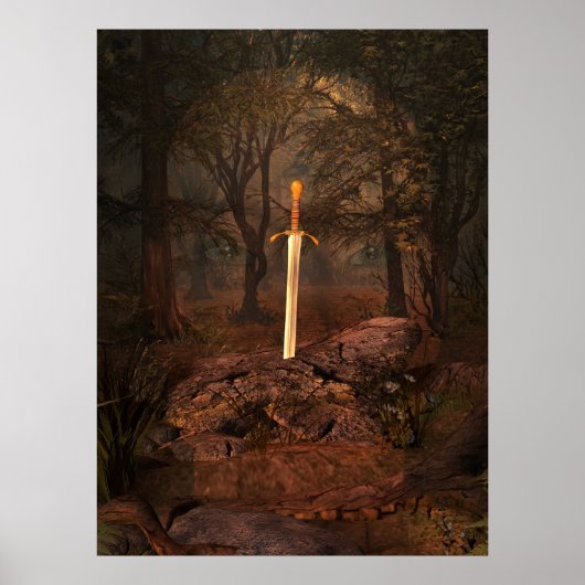 Das Schwert im Stein Poster (Vorne)