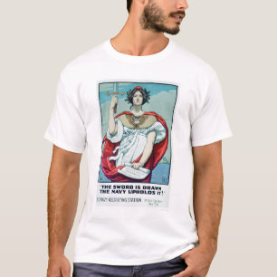 Das Schwert ist gezogen - Die Navy hält es aufrech T-Shirt