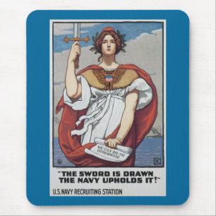 Das Schwert wird Gezeichnet, die Marine hält es au Mousepad