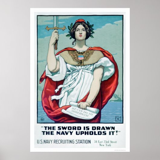 Das Schwert wird Gezeichnet - The Navy Upholds It  Poster (Vorne)