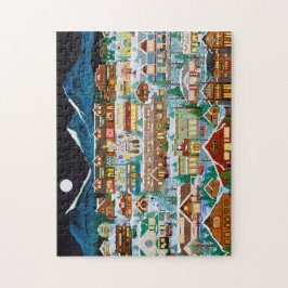 Das Schwester-Dorf unter dem Mond-Puzzlespiel Puzzle