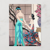 Das schwierige Geständnis von George Barbier Postkarte (Vorderseite)