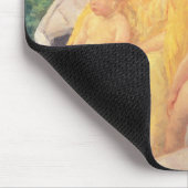 Das Schwimmen oder zwei Mütter u. ihre Kinder auf Mousepad (Ecke)