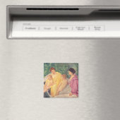 Das Schwimmen oder zwei Mütter und ihre Kinder auf Magnet (In Situ (Geschirrspüler))