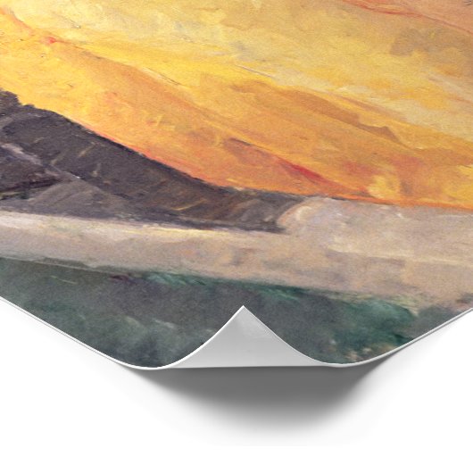 Das Schwimmen oder zwei Mütter und ihre Kinder auf Poster (Ecke)