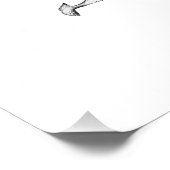 Das Schwimmen von Walen illustriert Kunstwale Poster (Ecke)