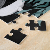 Das Schwimmen von Walen illustriert Kunstwale Puzzle (Seite)