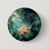 DAS SCHWIMMENDE, grüne Rosa Button (Vorderseite)